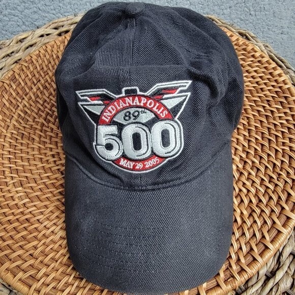 Indianapolis 500 Baseball Cap Hat Black 89th May 29, 2005 Adjustable Racing - Picture 1 of 5
